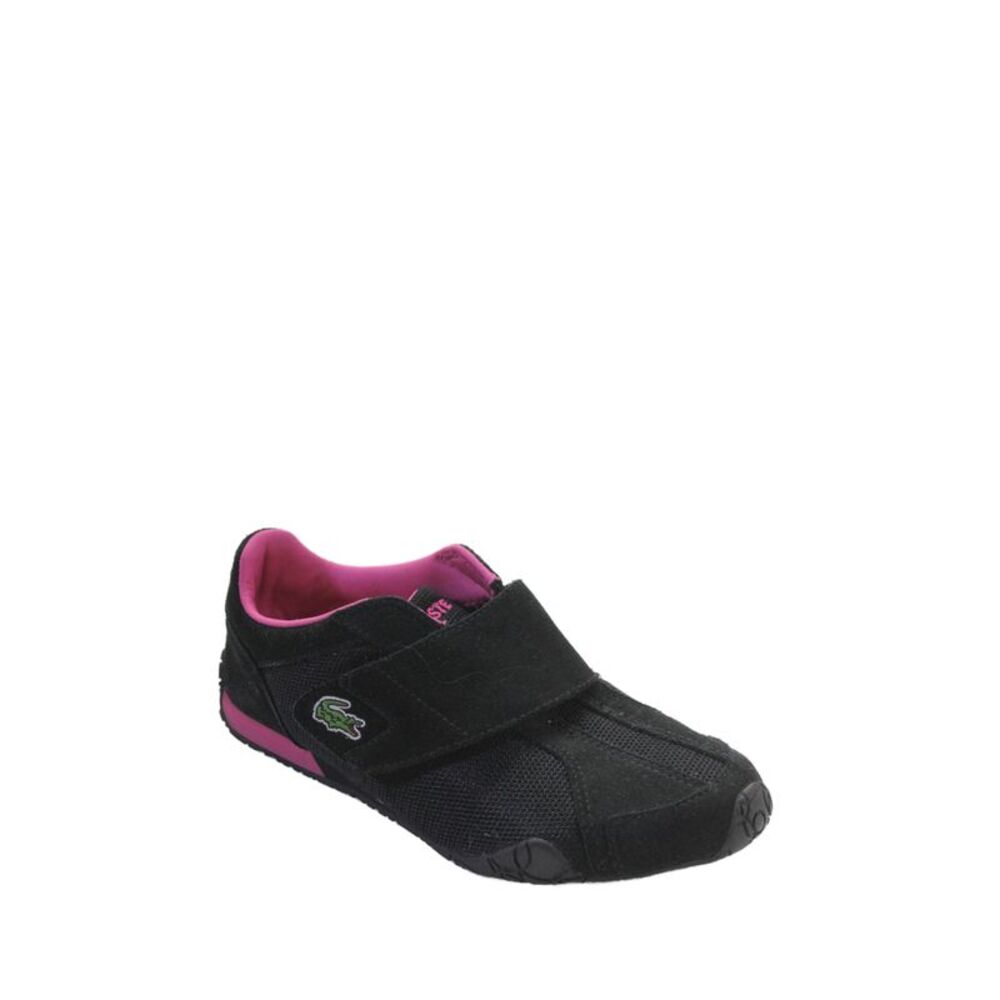 Lacoste women's  Suede  Side Strap Black Size 6
